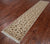 Ivory 2' 4" X 12' 0" Runner Persian Tabriz Hand Knotted Wool & Silk Rug - Q25233