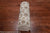 Ivory 2' 4" X 12' 0" Runner Persian Tabriz Hand Knotted Wool & Silk Rug - Q25233