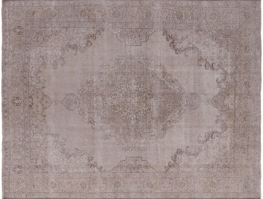 Persian Vintage White Wash Hand Knotted Wool Area Rug - Manhattan Rugs
