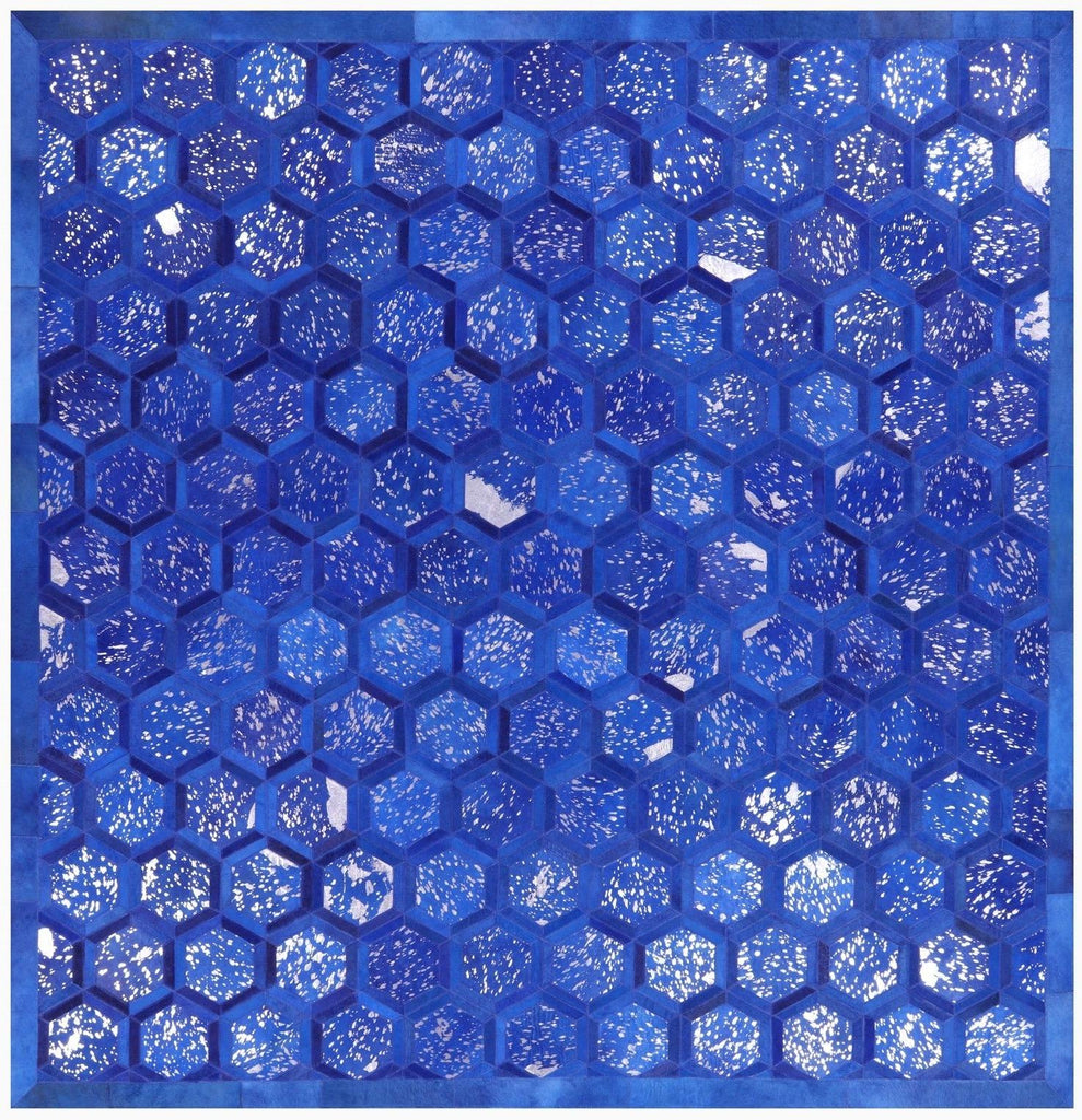 Square Natural Cowhide Rug - Manhattan Rugs