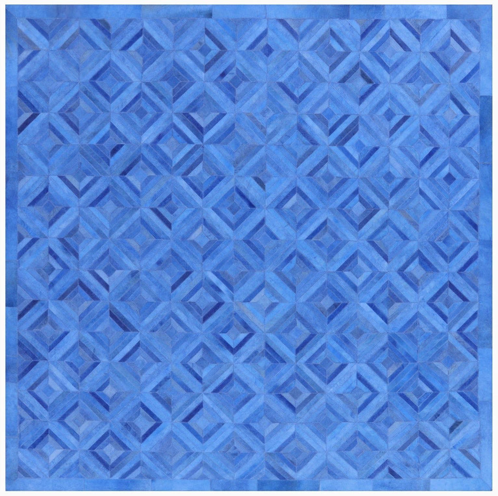 Square Natural Cowhide Area Rug - Manhattan Rugs