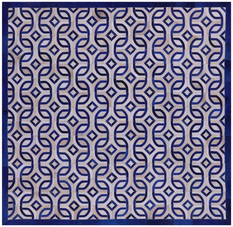 Square Natural Cowhide Area Rug - Manhattan Rugs