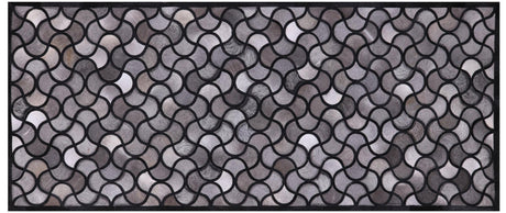 Natural Cowhide Hand Stitched Runner Rug - Manhattan Rugs