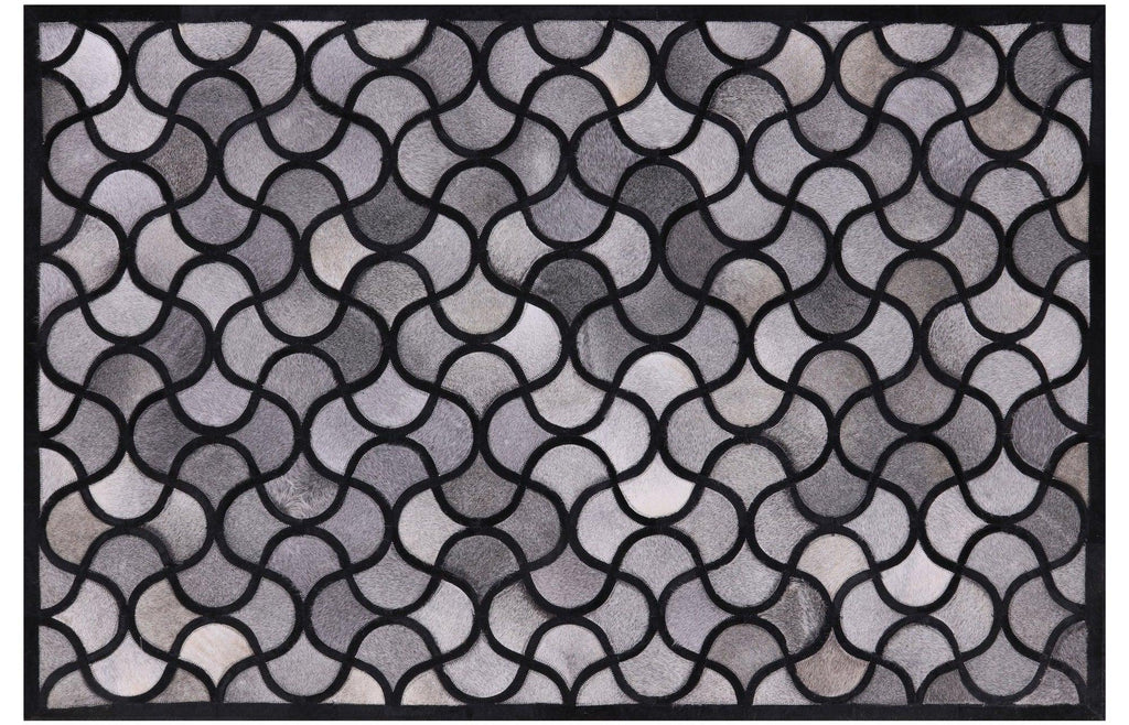 Patchwork Organic Natural Cowhide Area Rug - Manhattan Rugs