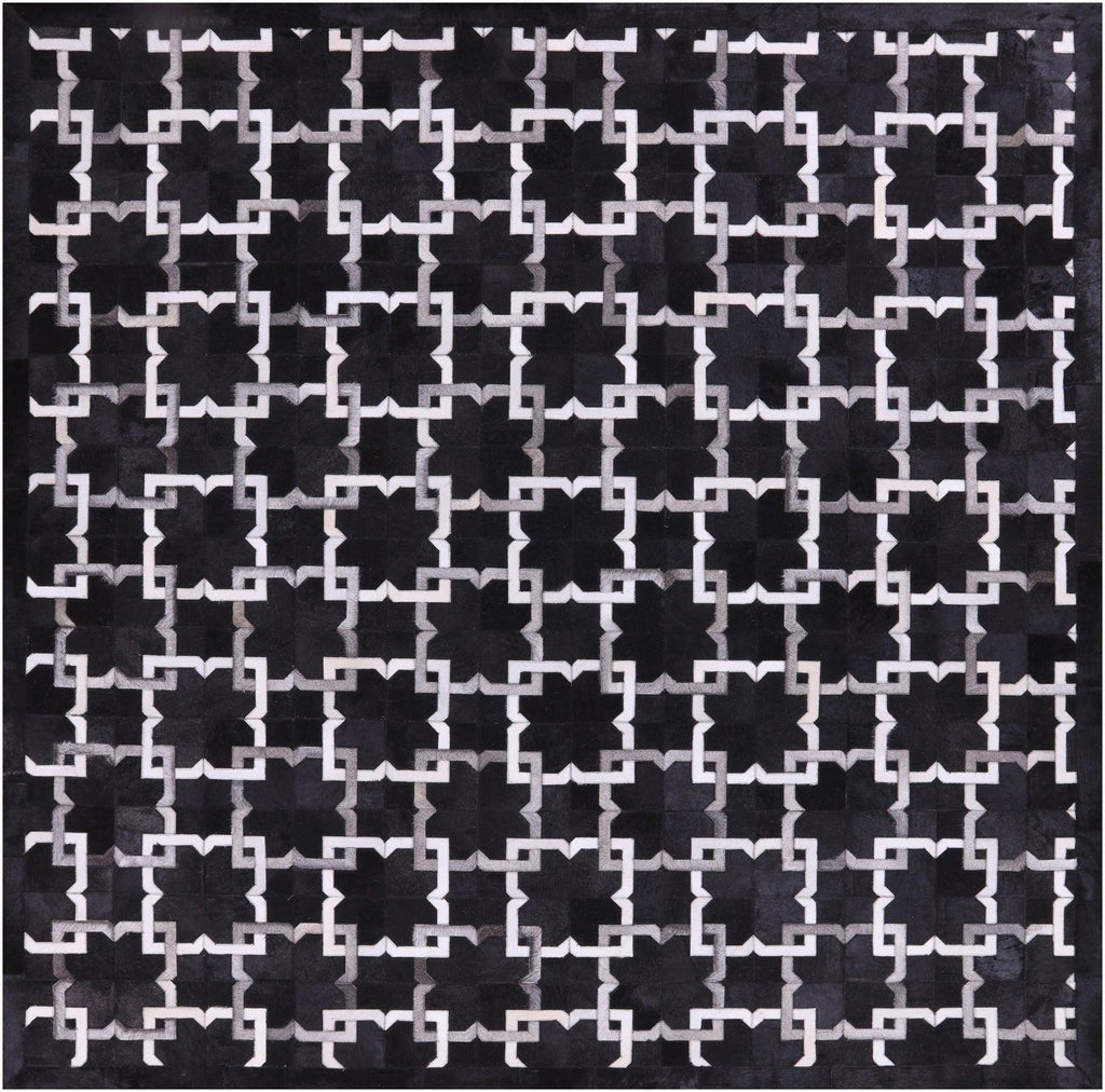 Square Natural Cowhide Area Rug - Manhattan Rugs