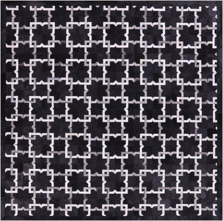 Square Natural Cowhide Area Rug - Manhattan Rugs