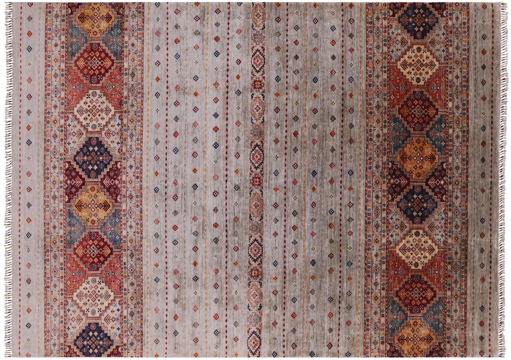 Hand Knotted Khorjin Super Kazak Wool Rug - Manhattan Rugs
