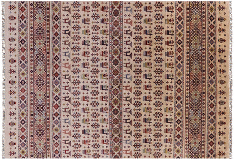 Handmade Persian Gabbeh Tribal Wool Rug - Manhattan Rugs
