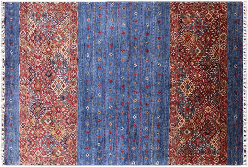 Hand Knotted Super Kazak Khorjin Rug - Manhattan Rugs
