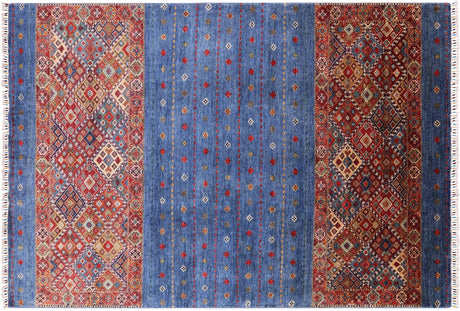 Hand Knotted Super Kazak Khorjin Rug - Manhattan Rugs