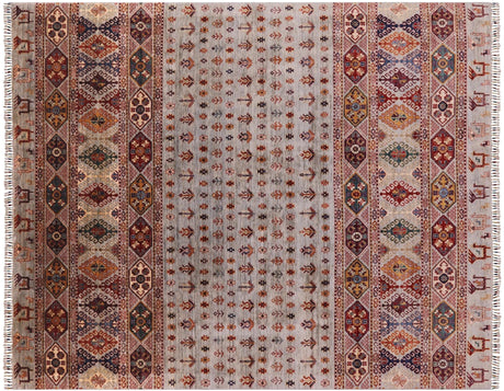 Persian Gabbeh Tribal Hand Knotted Wool Rug - Manhattan Rugs