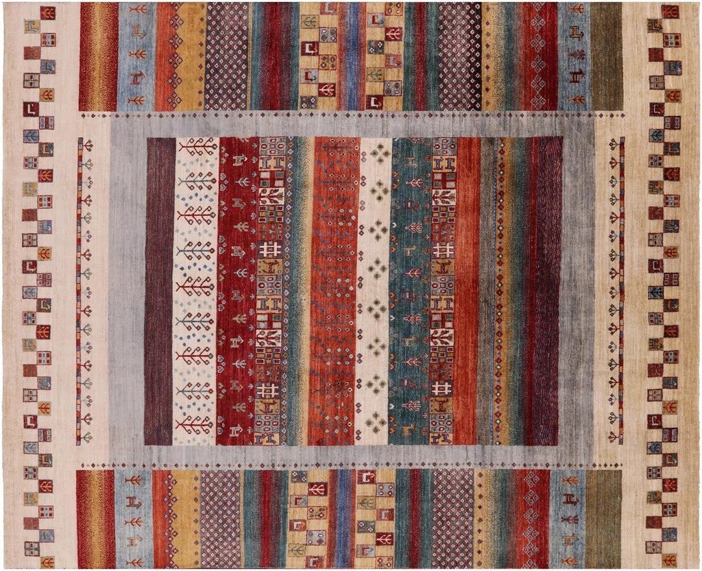 Tribal Persian Gabbeh Hand Knotted Rug - Manhattan Rugs