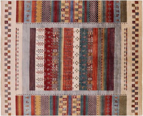 Tribal Persian Gabbeh Hand Knotted Rug - Manhattan Rugs