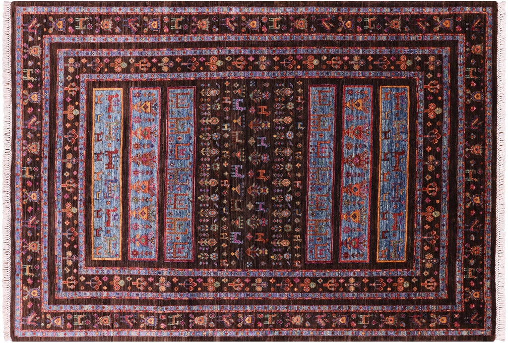 Tribal Persian Gabbeh Hand Knotted Wool Area Rug - Manhattan Rugs