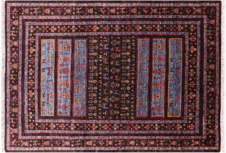 Tribal Persian Gabbeh Hand Knotted Wool Area Rug - Manhattan Rugs
