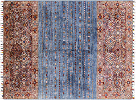 Hand Knotted Khorjin Super Kazak Wool Rug - Manhattan Rugs