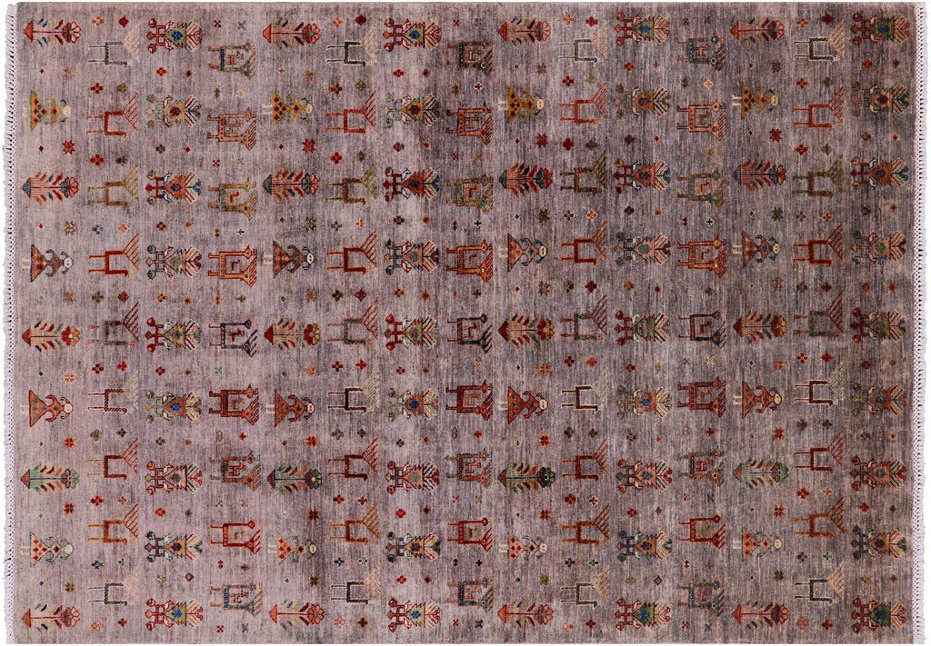 Tribal Persian Gabbeh Hand Knotted Area Rug - Manhattan Rugs