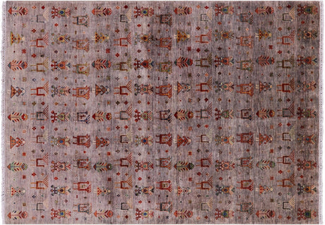 Tribal Persian Gabbeh Hand Knotted Area Rug - Manhattan Rugs