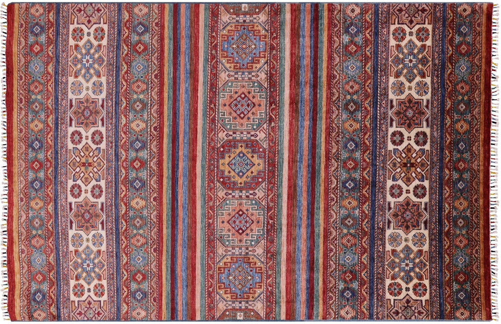 Khorjin Super Kazak Handmade Wool Rug - Manhattan Rugs