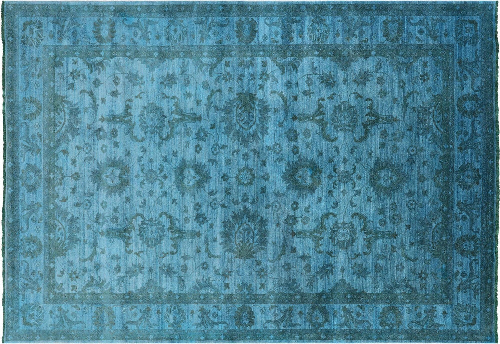 Full Pile Overdyed Hand Knotted Wool Area Rug - Manhattan Rugs
