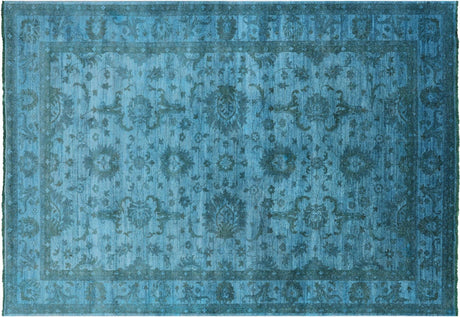 Full Pile Overdyed Hand Knotted Wool Area Rug - Manhattan Rugs