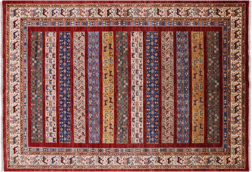 Tribal Persian Gabbeh Wool Area Rug - Manhattan Rugs