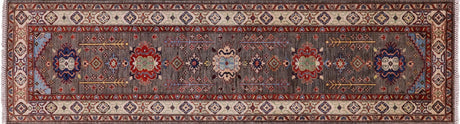 Super Kazak Hand Knotted Wool Runner Rug - Manhattan Rugs