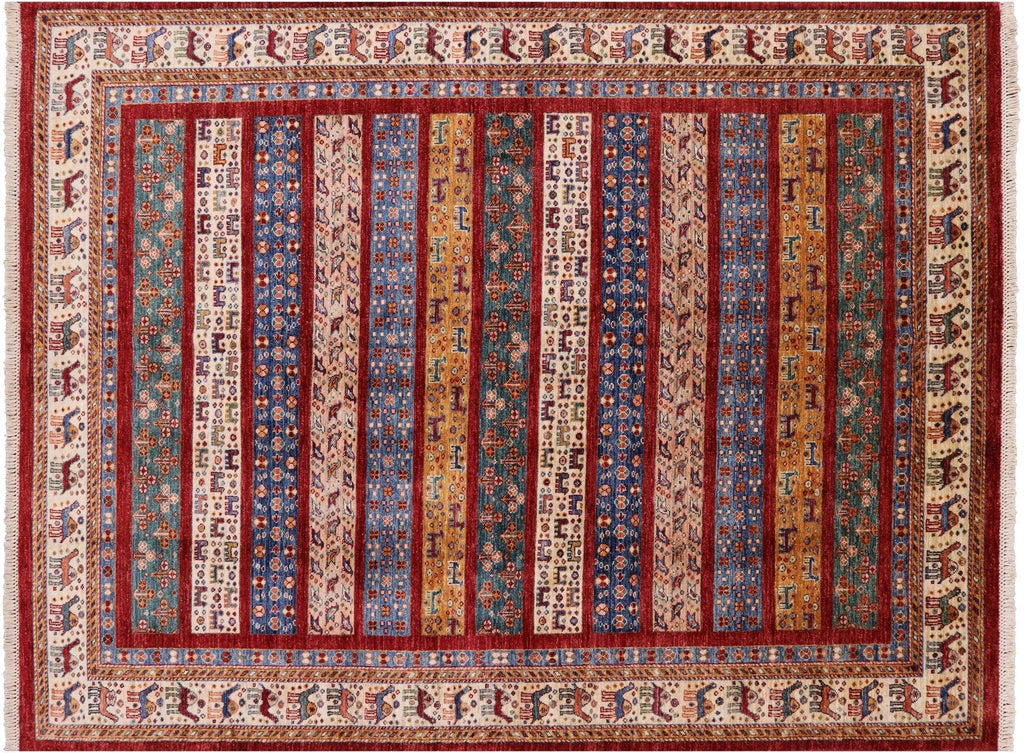 Persian Gabbeh Hand Knotted  Wool Area Rug - Manhattan Rugs