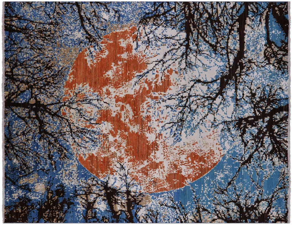 Contemporary Wool & Silk Area Rug - Manhattan Rugs