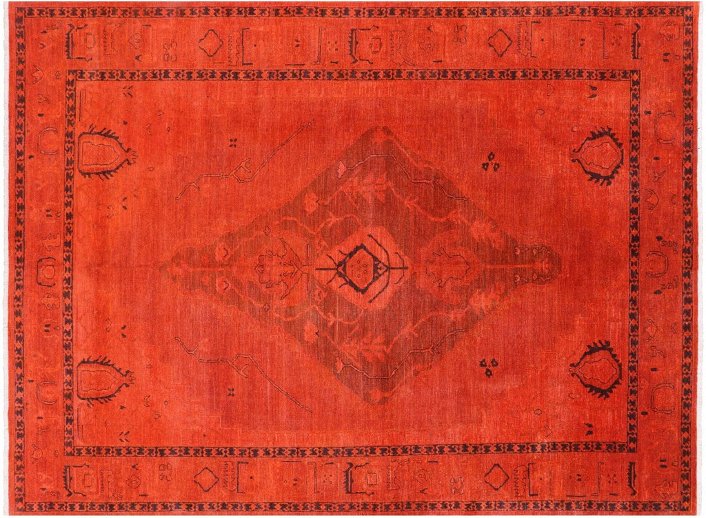 Handmade Overdyed Low Pile Wool Area Rug - Manhattan Rugs