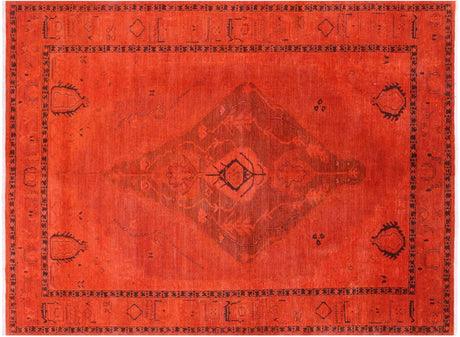 Handmade Overdyed Low Pile Wool Area Rug - Manhattan Rugs