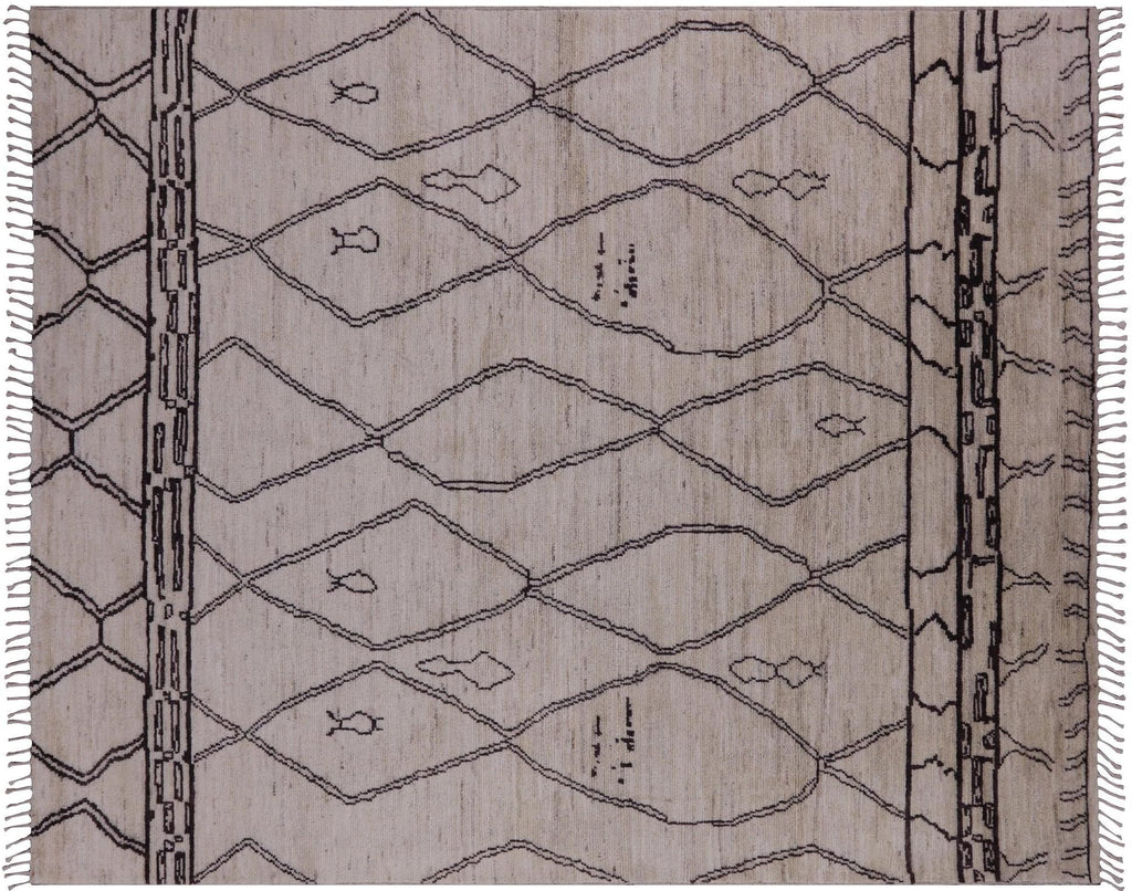 Moroccan Hand Knotted Wool Area Rug - Manhattan Rugs