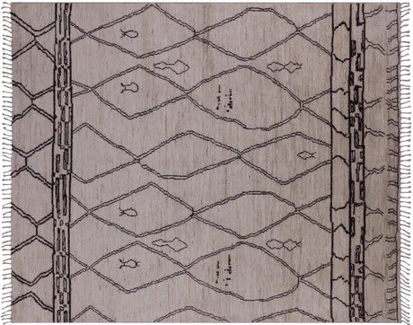 Moroccan Hand Knotted Wool Area Rug - Manhattan Rugs