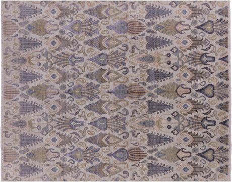 Modern Hand Knotted Wool & Silk Area Rug - Manhattan Rugs