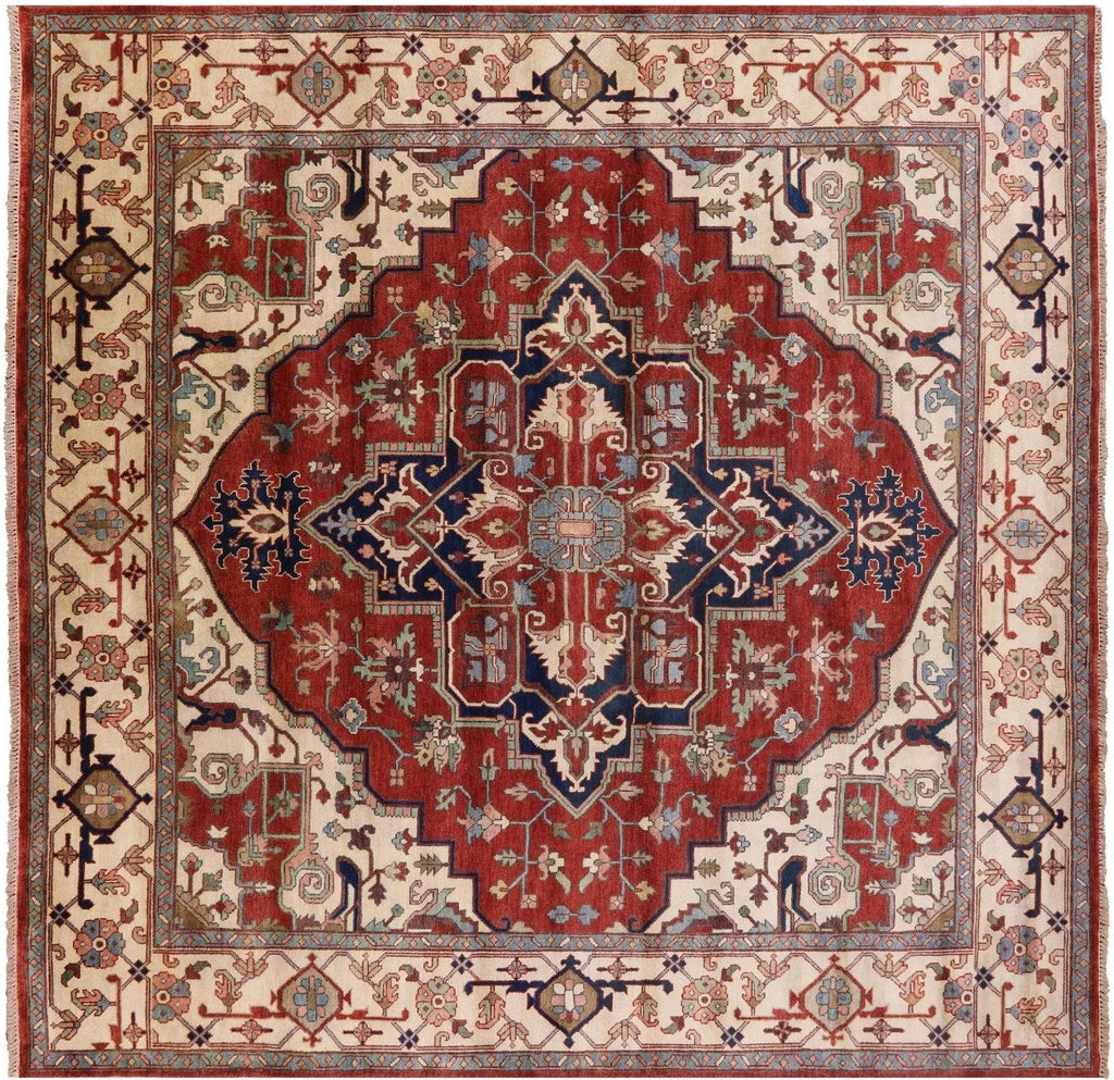 Square Heriz Serapi Handmade Rug - Manhattan Rugs