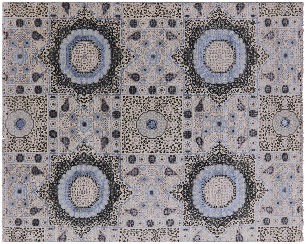 Mamluk Hand Knotted Wool & Silk Area Rug - Manhattan Rugs