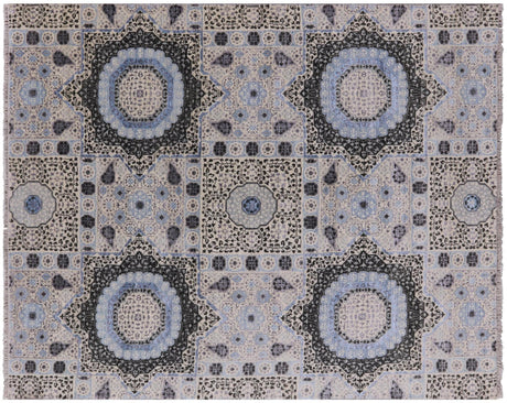 Mamluk Hand Knotted Wool & Silk Area Rug - Manhattan Rugs