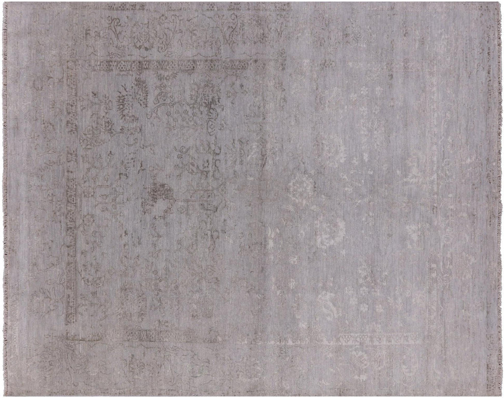 Persian Tabriz Wool & Silk Hand Knotted Area Rug - Manhattan Rugs