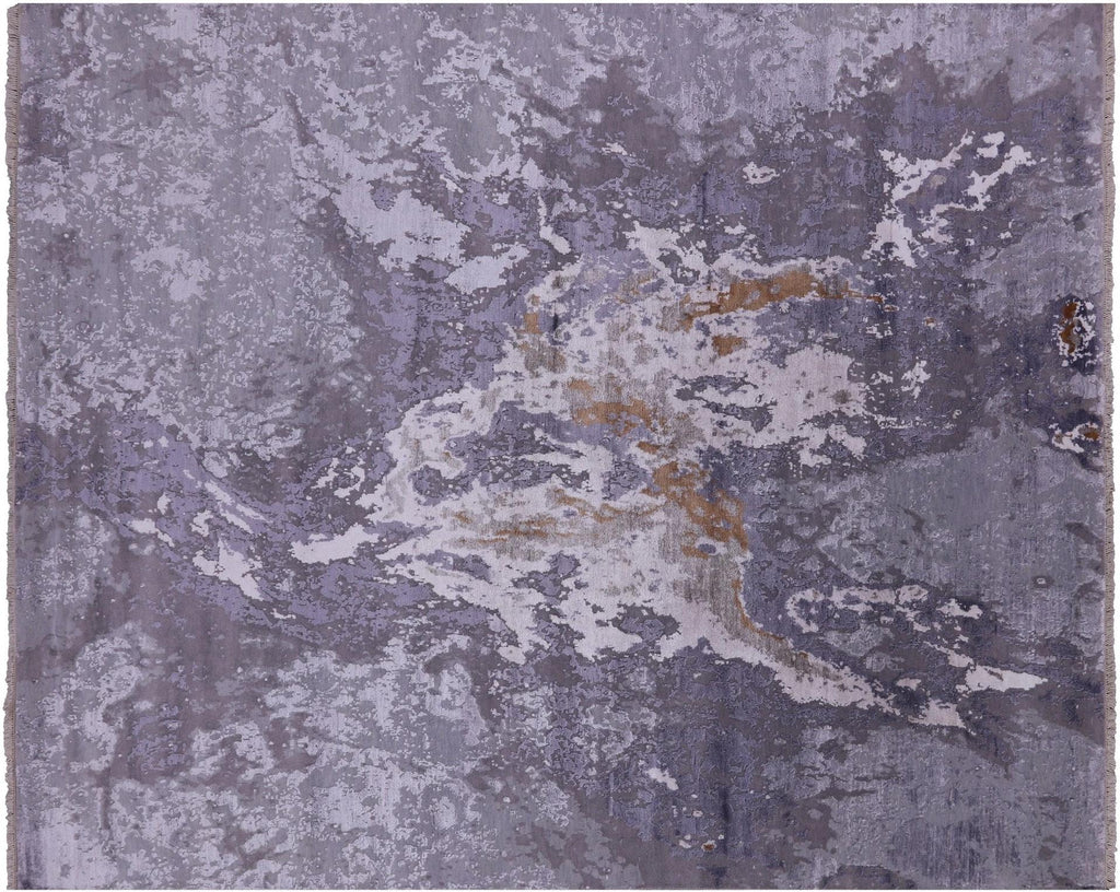 Handmade Abstract Wool & Silk Area Rug - Manhattan Rugs