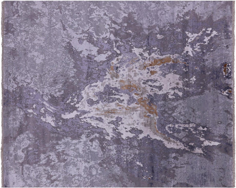 Handmade Abstract Wool & Silk Area Rug - Manhattan Rugs