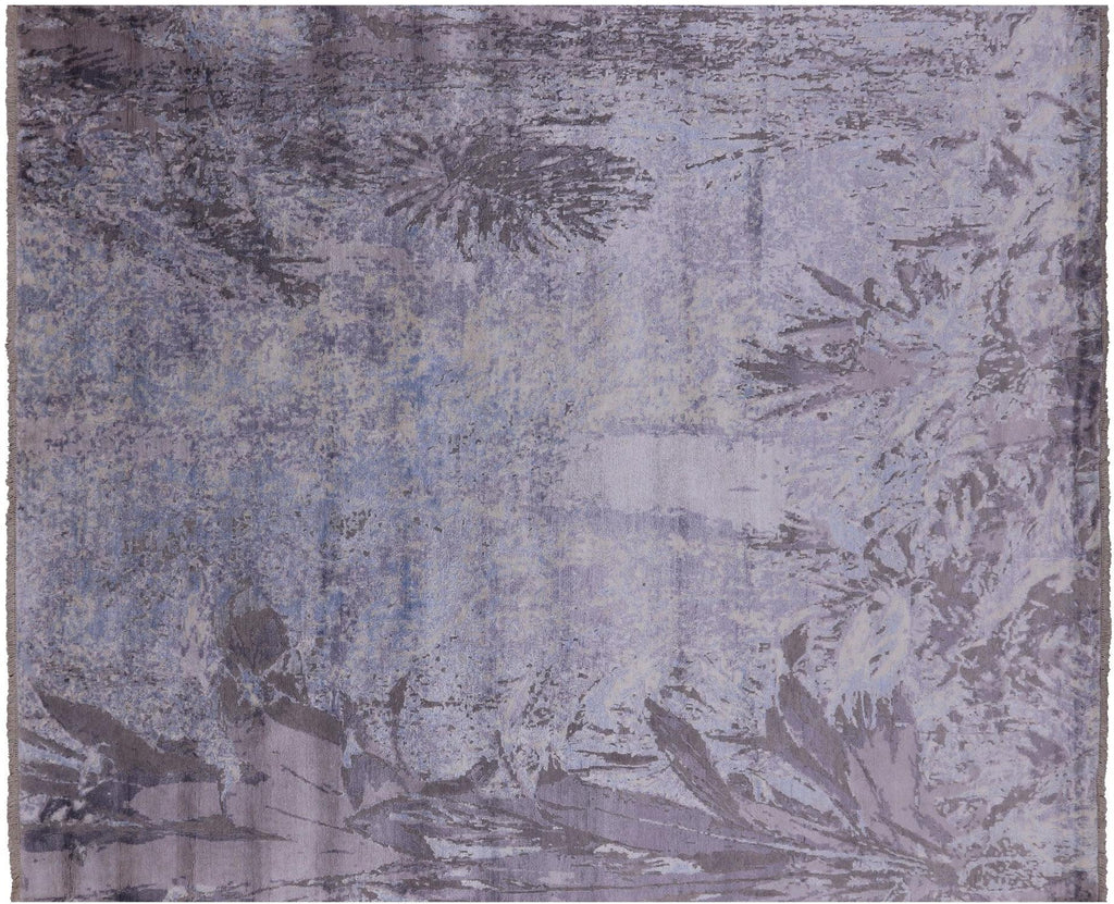 Wool & Silk Contemporary Hand-Knotted Area Rug - Manhattan Rugs