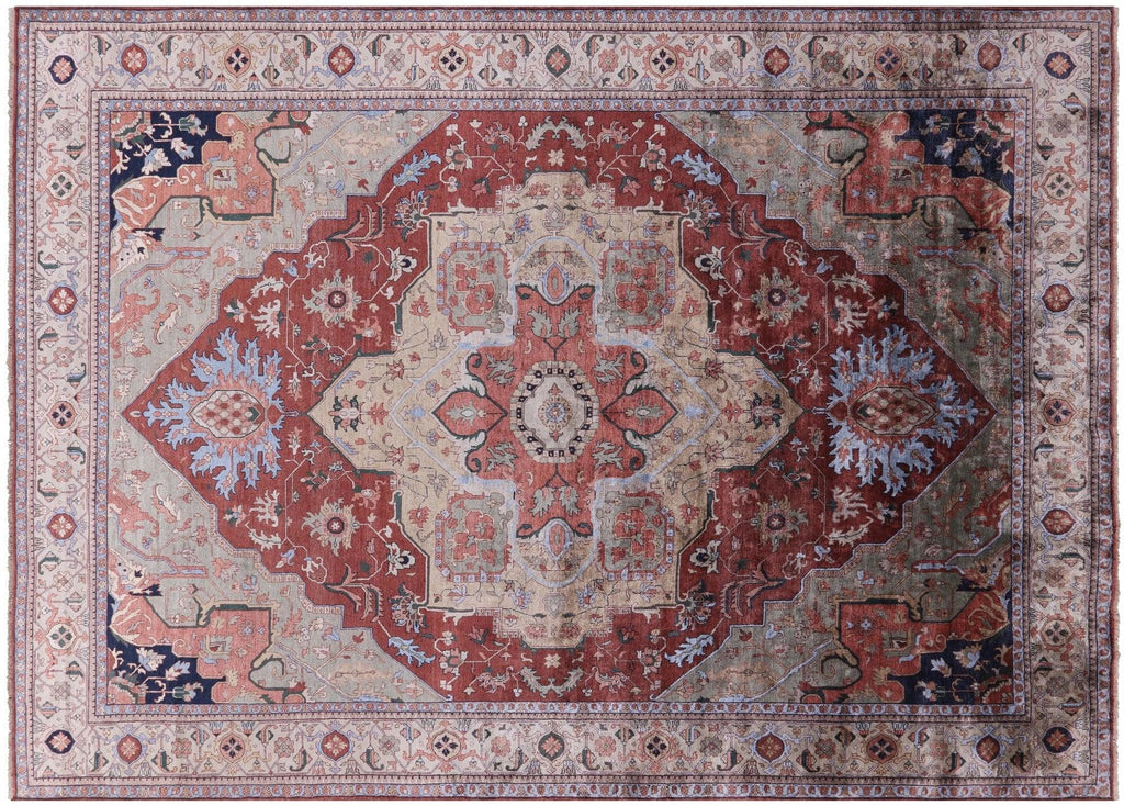 Persian Serapi Hand Knotted Silk Area Rug - Manhattan Rugs