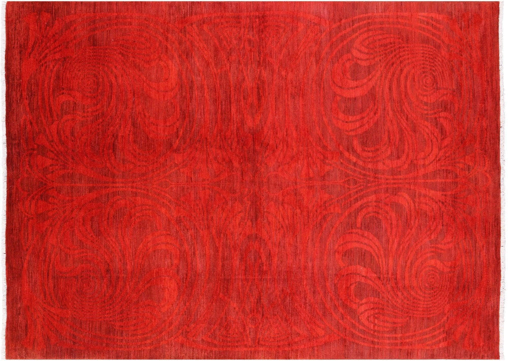 Hand-knotted Overdyed Full Pile Area Rug - Manhattan Rugs