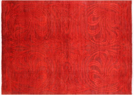 Hand-knotted Overdyed Full Pile Area Rug - Manhattan Rugs