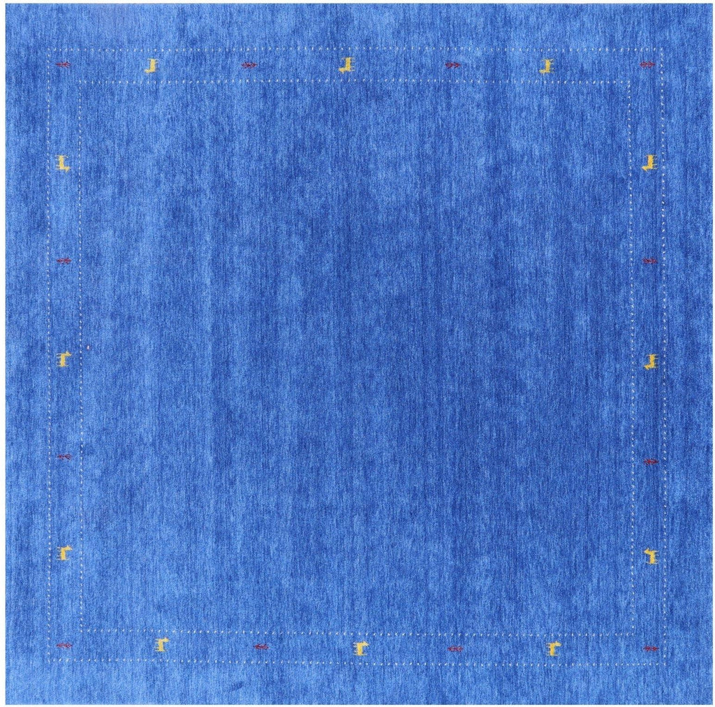 Square Persian Gabbeh Hand-Knotted Area Rug - Manhattan Rugs