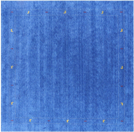 Square Persian Gabbeh Hand-Knotted Area Rug - Manhattan Rugs