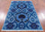 Blue William Morris Hand Knotted Rug - Manhattan Rugs