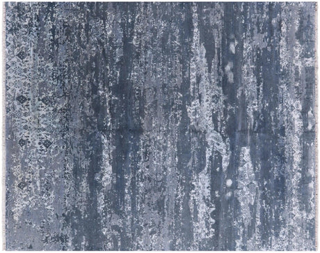 Abstract Hand Knotted Wool & Silk Rug - Manhattan Rugs