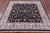 Square Persian Nain Wool & Silk Hand Knotted Rug - Manhattan Rugs