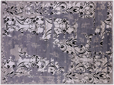Contemporary Handmade Wool & Silk Rug - Manhattan Rugs